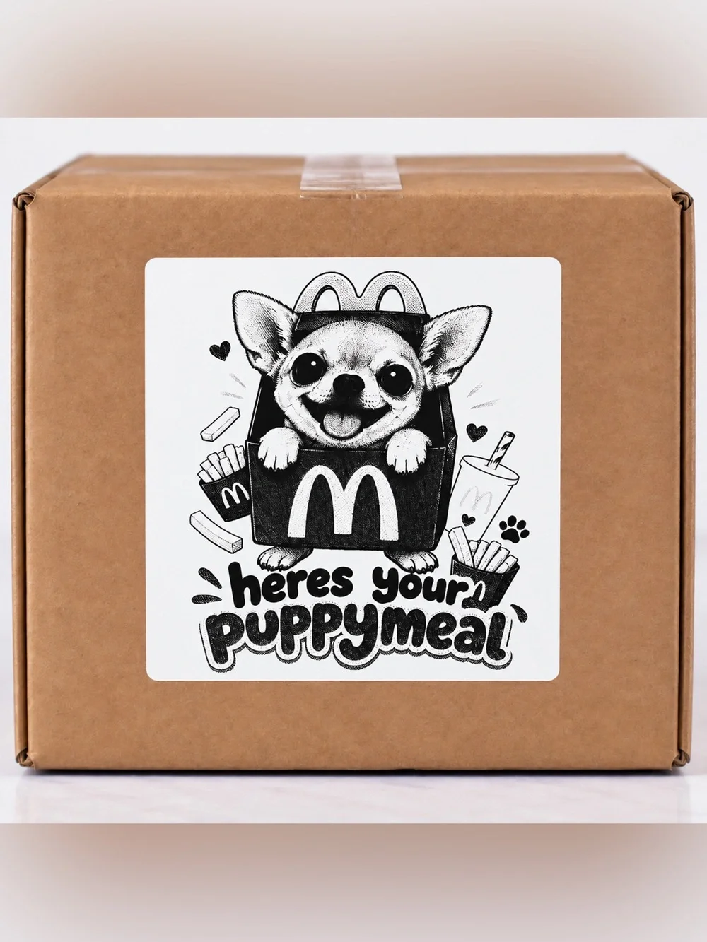 Cute Chihuahua Stickers 3”x3”-100ct.